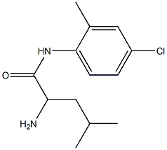 2-amino-N-(4-chloro-2-methylphenyl)-4-methylpentanamide Structure