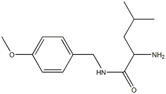 2-amino-N-(4-methoxybenzyl)-4-methylpentanamide Structure