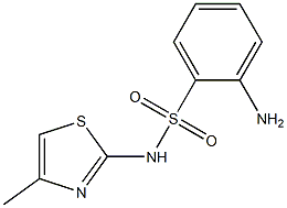 2-amino-N-(4-methyl-1,3-thiazol-2-yl)benzene-1-sulfonamide Structure