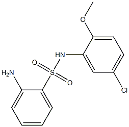 2-amino-N-(5-chloro-2-methoxyphenyl)benzene-1-sulfonamide