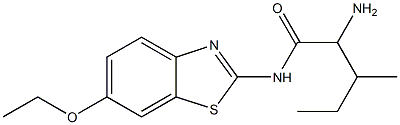 2-amino-N-(6-ethoxy-1,3-benzothiazol-2-yl)-3-methylpentanamide|