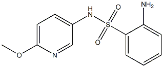 2-amino-N-(6-methoxypyridin-3-yl)benzenesulfonamide Structure