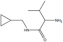 2-amino-N-(cyclopropylmethyl)-3-methylbutanamide 化学構造式