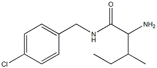 2-amino-N-[(4-chlorophenyl)methyl]-3-methylpentanamide