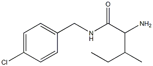  2-amino-N-[(4-chlorophenyl)methyl]-3-methylpentanamide