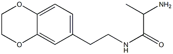 2-amino-N-[2-(2,3-dihydro-1,4-benzodioxin-6-yl)ethyl]propanamide,,结构式