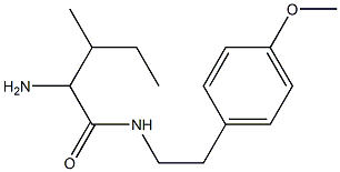2-amino-N-[2-(4-methoxyphenyl)ethyl]-3-methylpentanamide Structure