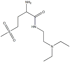 2-amino-N-[2-(diethylamino)ethyl]-4-(methylsulfonyl)butanamide 结构式