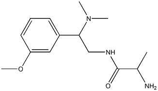 2-amino-N-[2-(dimethylamino)-2-(3-methoxyphenyl)ethyl]propanamide