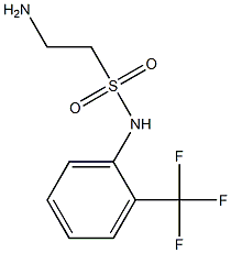 2-amino-N-[2-(trifluoromethyl)phenyl]ethane-1-sulfonamide 结构式