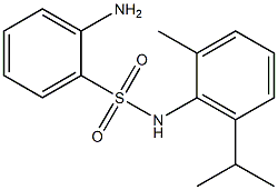 2-amino-N-[2-methyl-6-(propan-2-yl)phenyl]benzene-1-sulfonamide Struktur