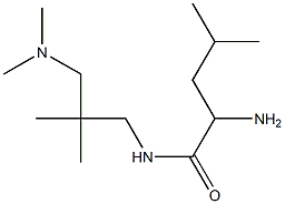 2-amino-N-[3-(dimethylamino)-2,2-dimethylpropyl]-4-methylpentanamide Struktur