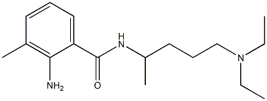 2-amino-N-[5-(diethylamino)pentan-2-yl]-3-methylbenzamide Structure
