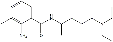 2-amino-N-[5-(diethylamino)pentan-2-yl]-3-methylbenzamide Struktur