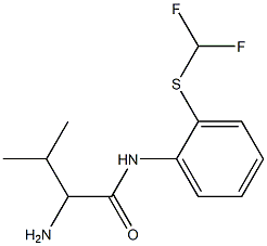 2-amino-N-{2-[(difluoromethyl)thio]phenyl}-3-methylbutanamide 结构式