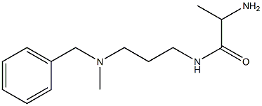 2-amino-N-{3-[benzyl(methyl)amino]propyl}propanamide Structure