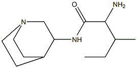 2-amino-N-1-azabicyclo[2.2.2]oct-3-yl-3-methylpentanamide Structure