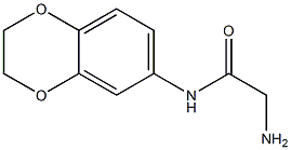 2-amino-N-2,3-dihydro-1,4-benzodioxin-6-ylacetamide Struktur