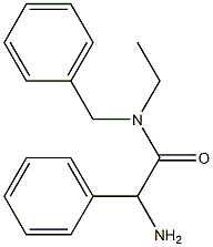 2-amino-N-benzyl-N-ethyl-2-phenylacetamide Struktur