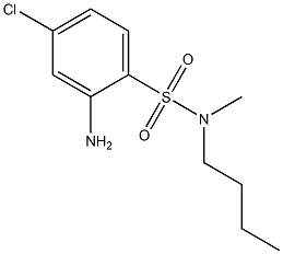 2-amino-N-butyl-4-chloro-N-methylbenzene-1-sulfonamide Structure