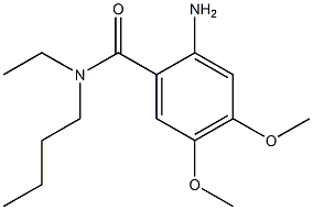 2-amino-N-butyl-N-ethyl-4,5-dimethoxybenzamide Structure