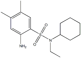 2-amino-N-cyclohexyl-N-ethyl-4,5-dimethylbenzene-1-sulfonamide