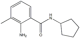 2-amino-N-cyclopentyl-3-methylbenzamide Structure