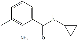 2-amino-N-cyclopropyl-3-methylbenzamide 结构式