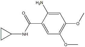 2-amino-N-cyclopropyl-4,5-dimethoxybenzamide Structure