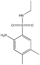 2-amino-N-ethyl-4,5-dimethylbenzene-1-sulfonamide Structure