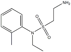 2-amino-N-ethyl-N-(2-methylphenyl)ethane-1-sulfonamide Structure