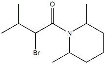 2-bromo-1-(2,6-dimethylpiperidin-1-yl)-3-methylbutan-1-one 化学構造式