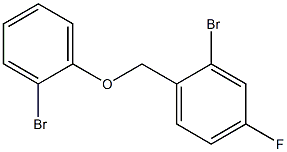 2-bromo-1-(2-bromophenoxymethyl)-4-fluorobenzene 化学構造式