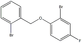 2-bromo-1-[(2-bromophenyl)methoxy]-4-fluorobenzene 结构式