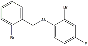 2-bromo-1-[(2-bromophenyl)methoxy]-4-fluorobenzene,,结构式