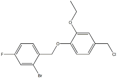 2-bromo-1-[4-(chloromethyl)-2-ethoxyphenoxymethyl]-4-fluorobenzene