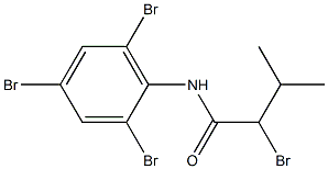 2-bromo-3-methyl-N-(2,4,6-tribromophenyl)butanamide 化学構造式