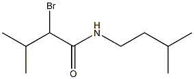 2-bromo-3-methyl-N-(3-methylbutyl)butanamide Struktur