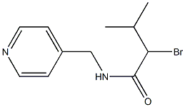 2-bromo-3-methyl-N-(pyridin-4-ylmethyl)butanamide Structure