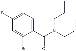 2-bromo-4-fluoro-N,N-dipropylbenzamide 结构式
