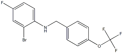 2-bromo-4-fluoro-N-{[4-(trifluoromethoxy)phenyl]methyl}aniline