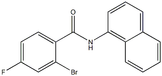 2-bromo-4-fluoro-N-1-naphthylbenzamide 结构式
