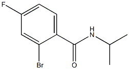 2-bromo-4-fluoro-N-isopropylbenzamide 结构式