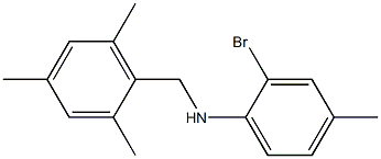 2-bromo-4-methyl-N-[(2,4,6-trimethylphenyl)methyl]aniline|