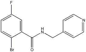 2-bromo-5-fluoro-N-(pyridin-4-ylmethyl)benzamide