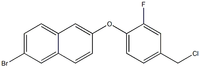 2-bromo-6-[4-(chloromethyl)-2-fluorophenoxy]naphthalene