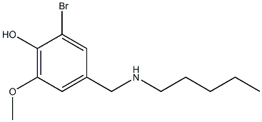 2-bromo-6-methoxy-4-[(pentylamino)methyl]phenol