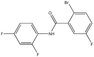 2-bromo-N-(2,4-difluorophenyl)-5-fluorobenzamide 化学構造式