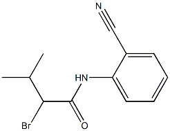 2-bromo-N-(2-cyanophenyl)-3-methylbutanamide Structure