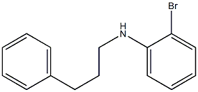 2-bromo-N-(3-phenylpropyl)aniline Struktur
